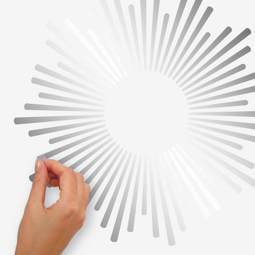 Sunburst Wall Decals with Circle Mirror Mirrors RoomMates   