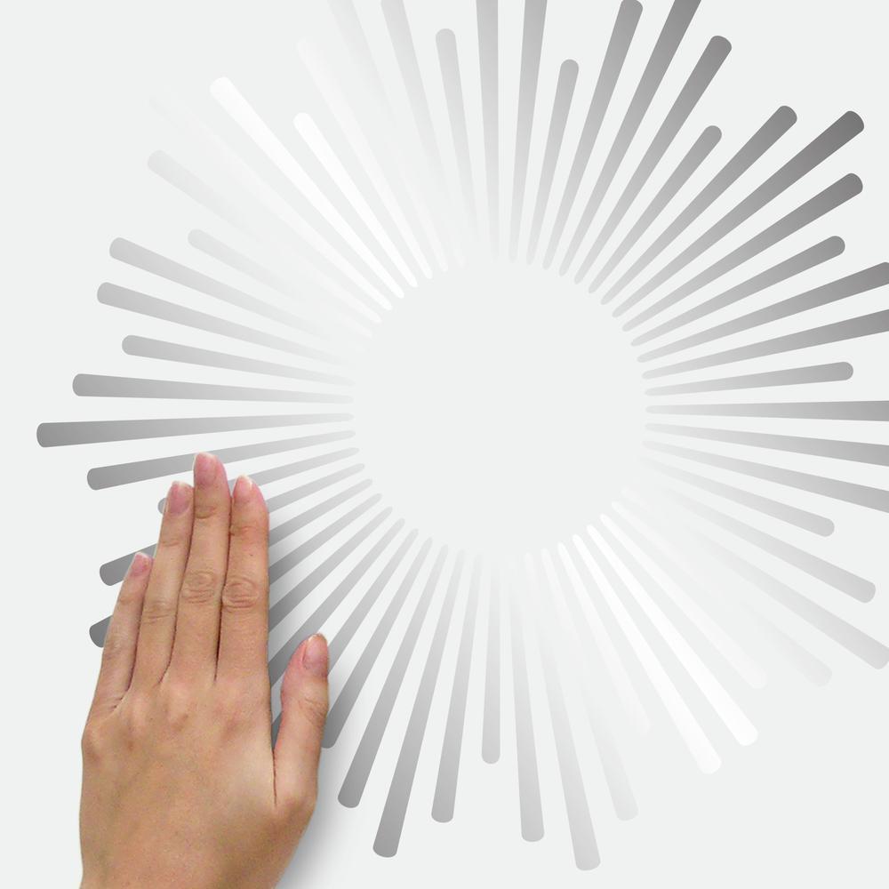 Sunburst Wall Decals with Circle Mirror Mirrors RoomMates   