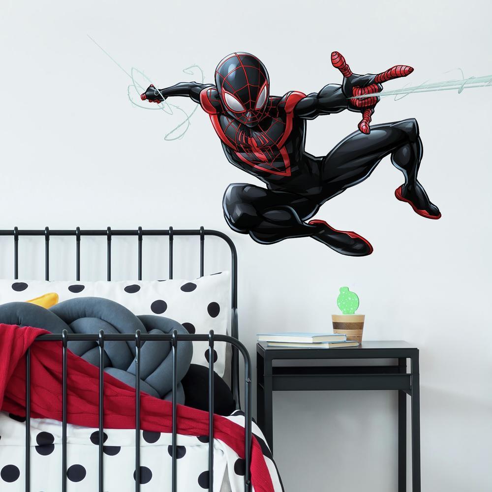 Spider-Man Miles Morales Peel and Stick Giant Wall Decals Wall Decals RoomMates   