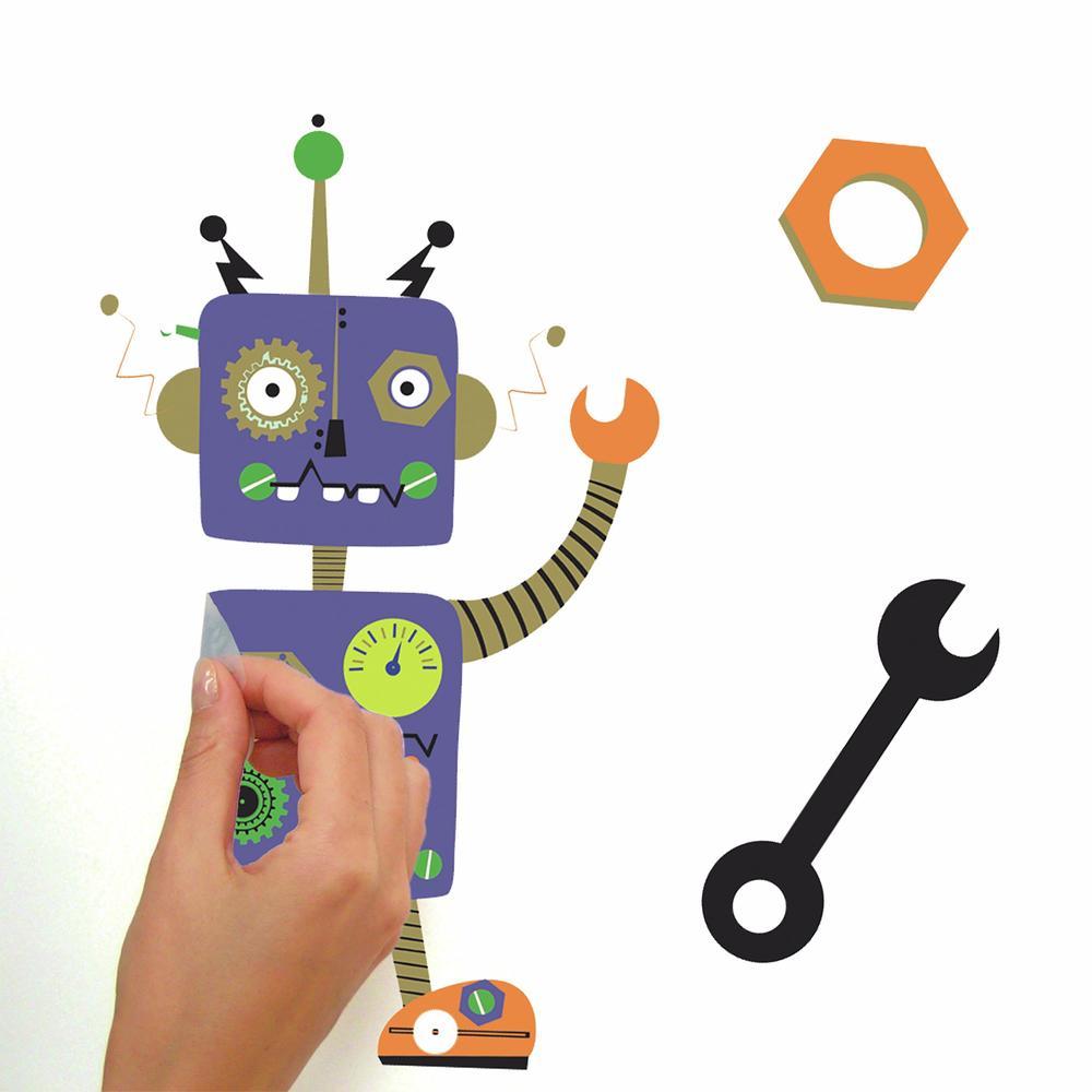 Robots Peel and Stick Wall Decals Wall Decals RoomMates   