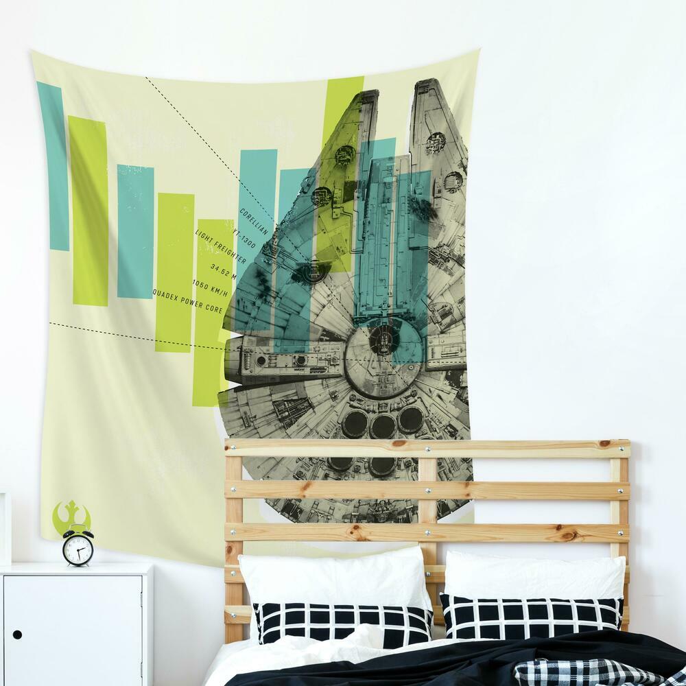 Millennium Falcon Tapestry Tapestry RoomMates   