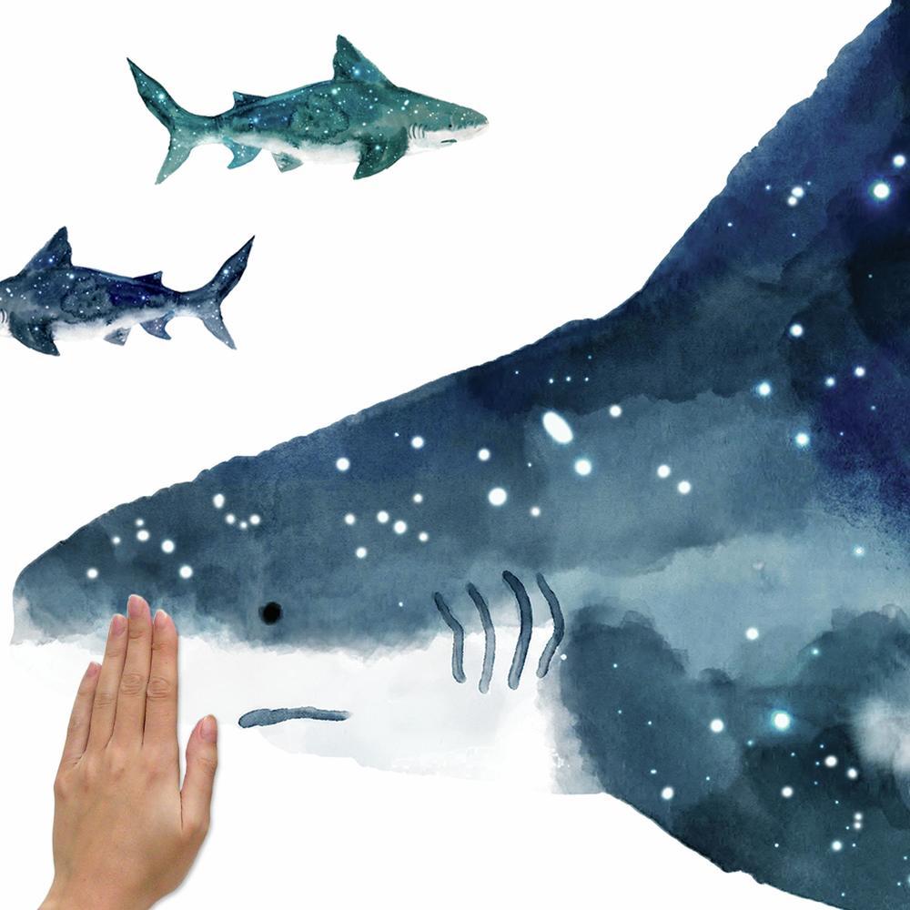 Shark Peel and Stick Giant Wall Decals Wall Decals RoomMates   