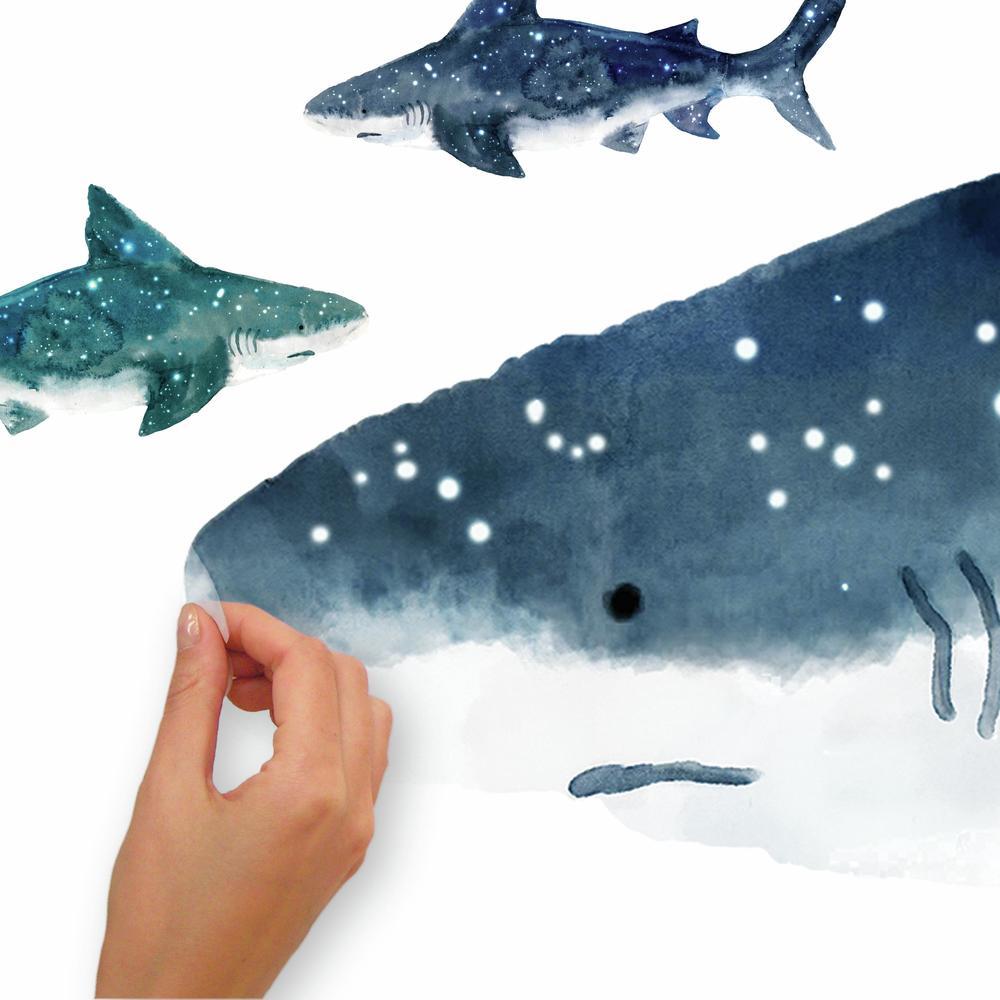 Shark Peel and Stick Giant Wall Decals Wall Decals RoomMates   