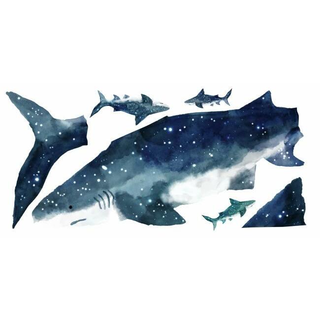 Shark Peel and Stick Giant Wall Decals Wall Decals RoomMates   