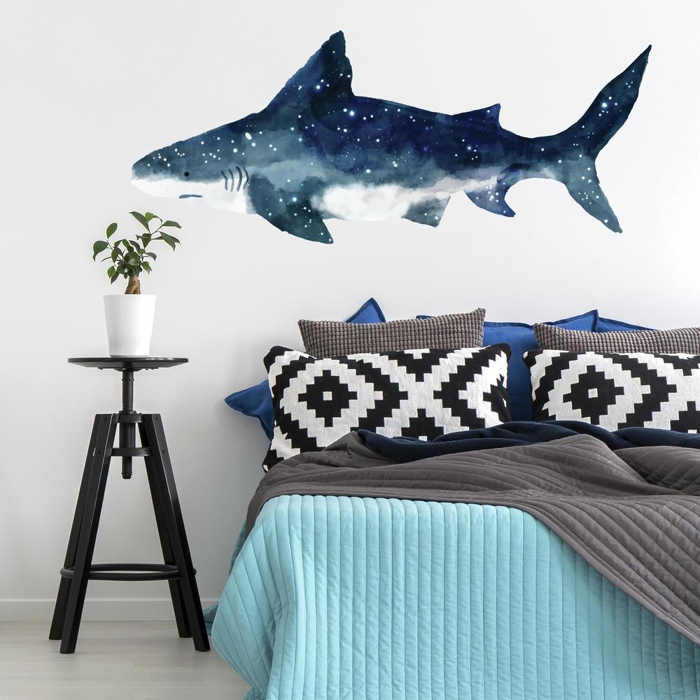 Shark Peel and Stick Giant Wall Decals Wall Decals RoomMates   