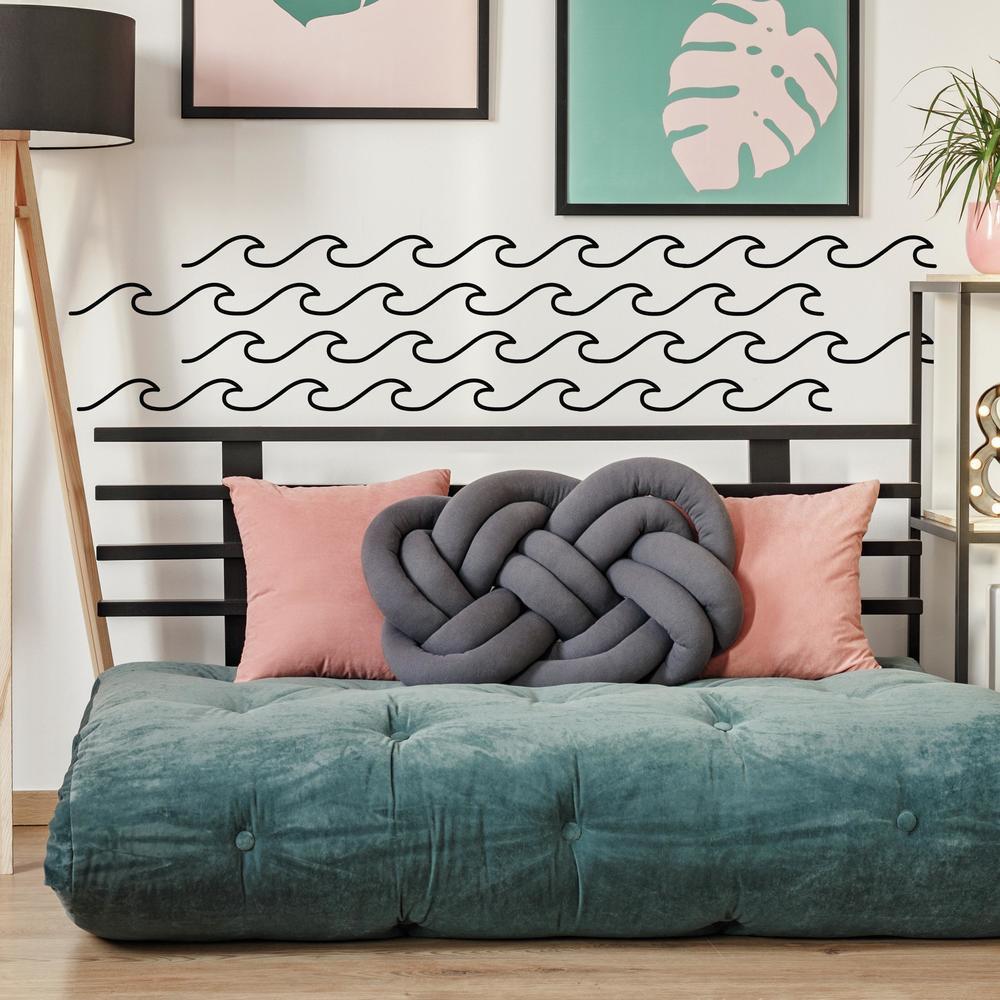 Simplistic Waves Peel and Stick Wall Decals Wall Decals RoomMates   
