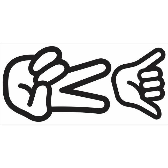 Peace Hand Dry Erase Peel and Stick Giant Wall Decals Wall Decals RoomMates   