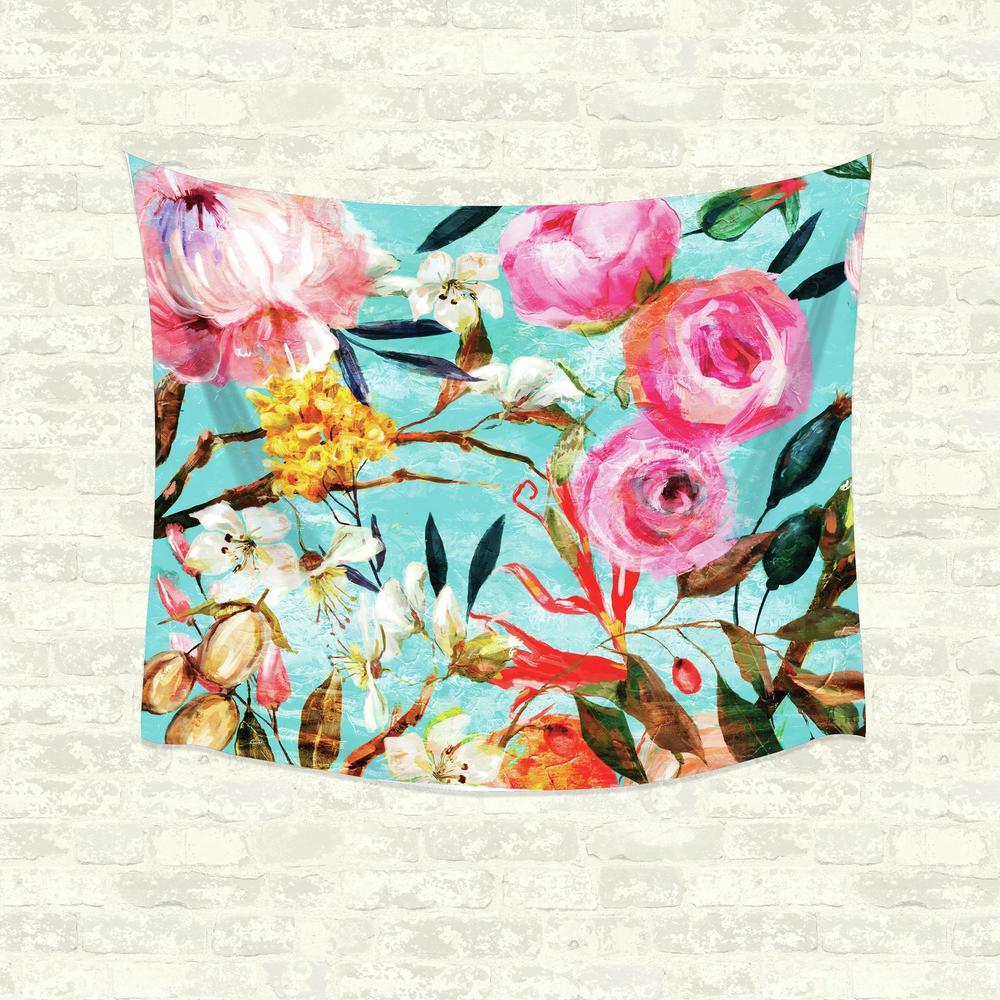 Oil Paint Floral Large Tapestry Tapestry RoomMates   