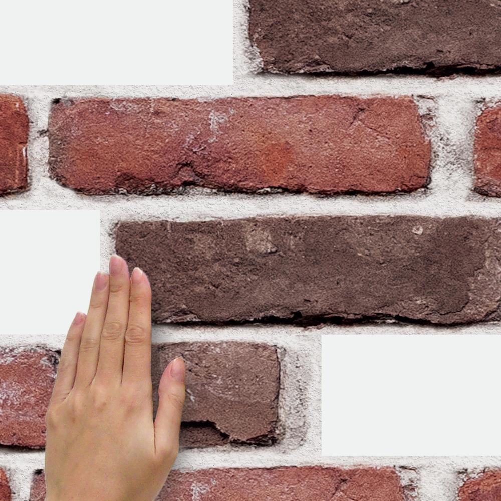 Red Brick Peel and Stick Giant Wall Decals Wall Decals RoomMates   