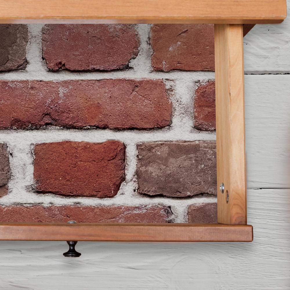 Red Brick Peel and Stick Giant Wall Decals Wall Decals RoomMates   