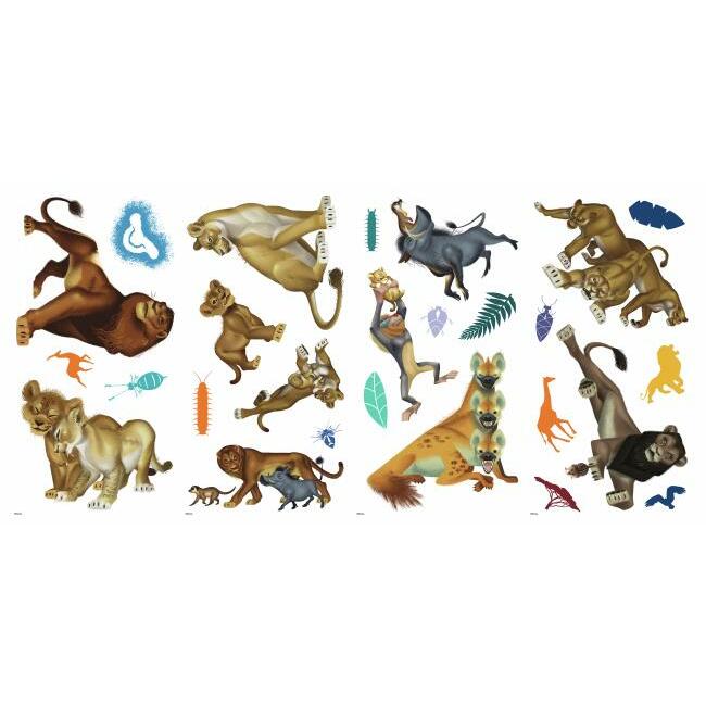 Disney's The Lion King Character Peel and Stick Wall Decals Wall Decals RoomMates   