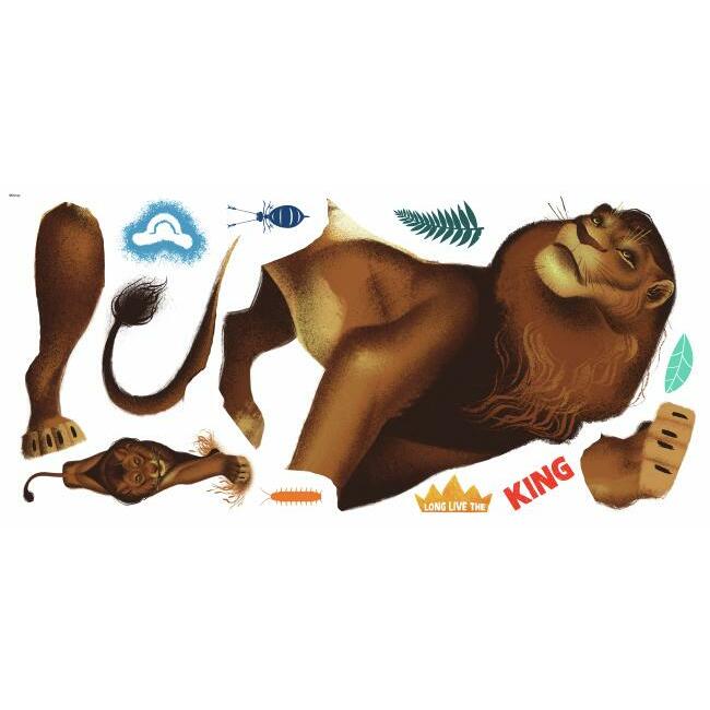 Disney's The Lion King Simba Peel and Stick Giant Wall Decals Wall Decals RoomMates   