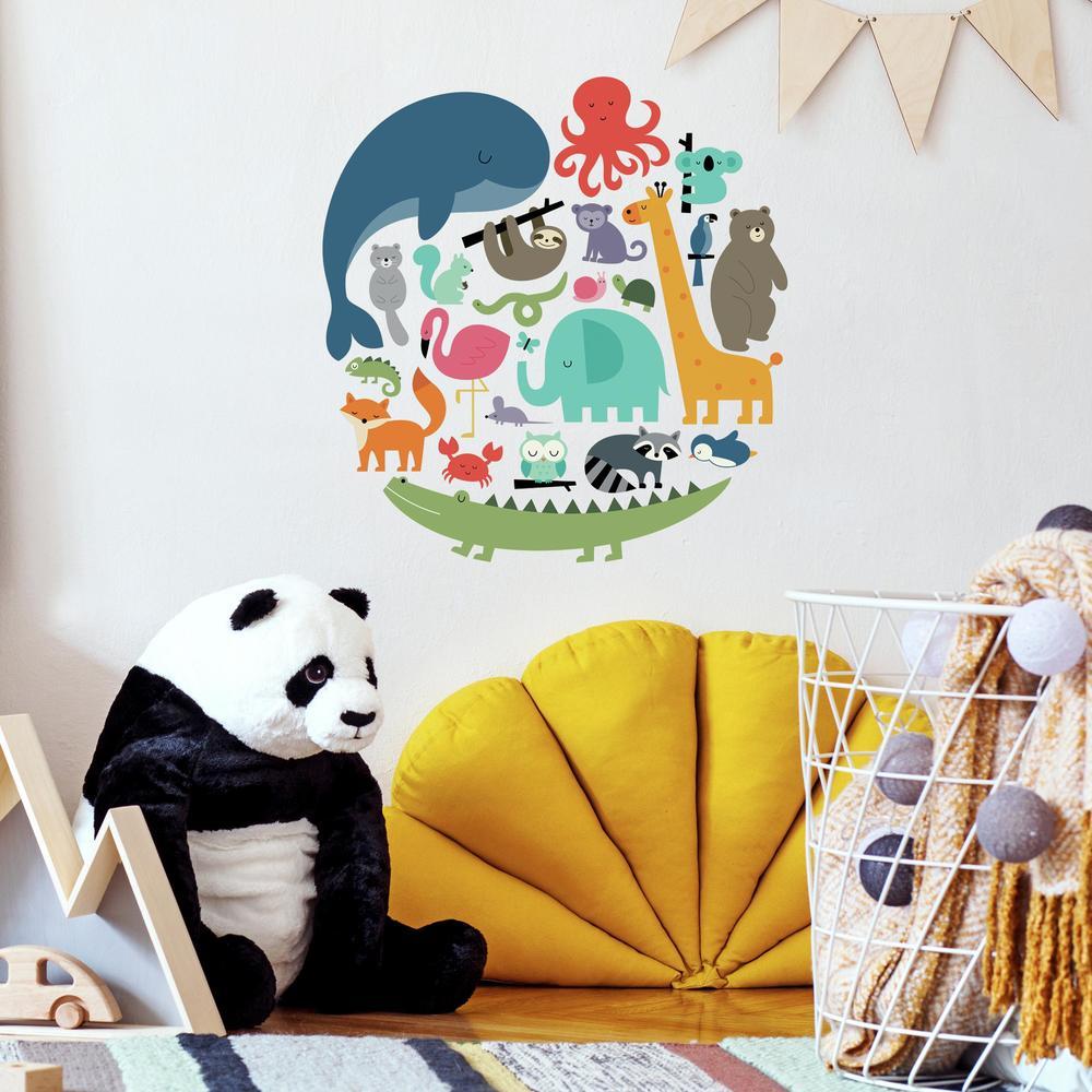 We Are One Animal Peel and Stick Wall Decals by Andy Westface Wall Decals RoomMates   