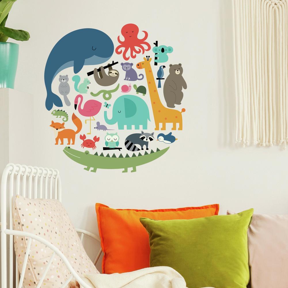 We Are One Animal Peel and Stick Wall Decals by Andy Westface Wall Decals RoomMates   