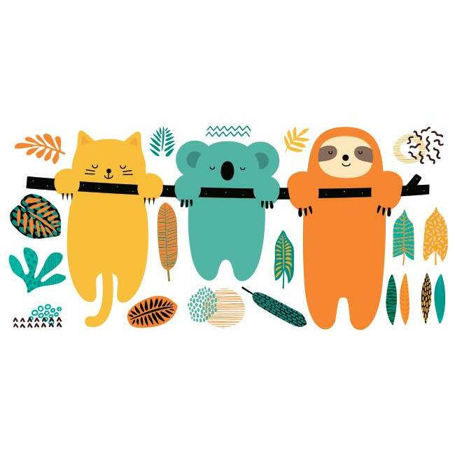 Koala and Sloth Peel and Stick Giant Wall Decals by Andy Westface Wall Decals RoomMates   