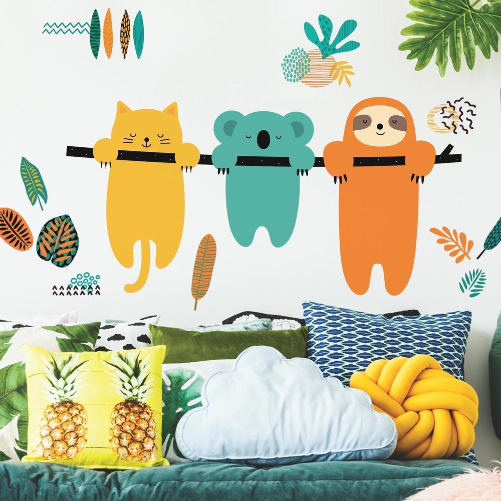 Koala and Sloth Peel and Stick Giant Wall Decals by Andy Westface Wall Decals RoomMates   