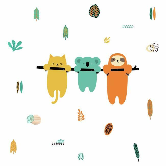 Koala and Sloth Peel and Stick Giant Wall Decals by Andy Westface Wall Decals RoomMates   
