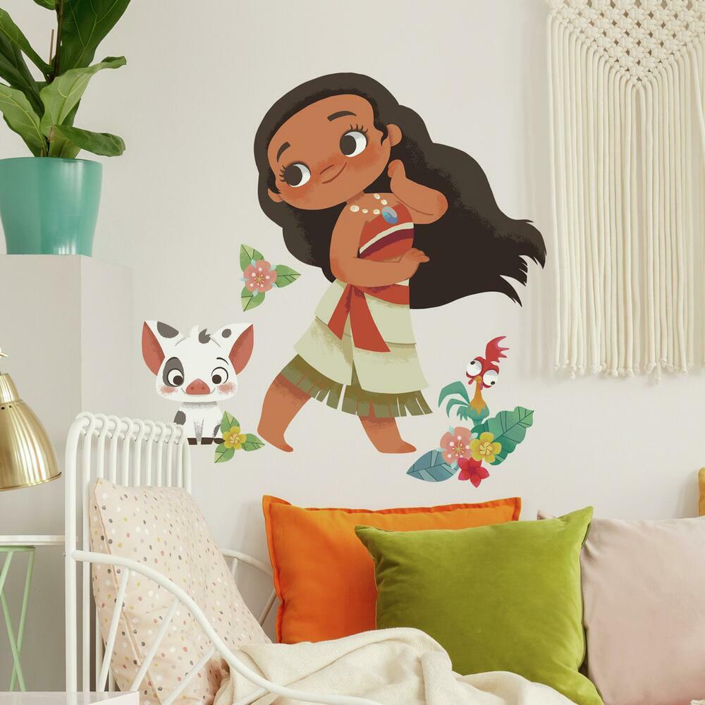 Vintage Disney Moana Peel and Stick Giant Wall Decals Wall Decals RoomMates   