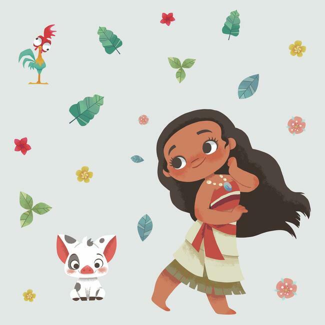 Vintage Disney Moana Peel and Stick Giant Wall Decals Wall Decals RoomMates   