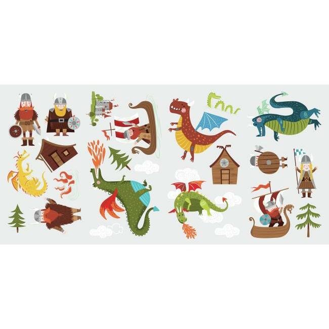 Dragons and Vikings Wall Decals Wall Decals RoomMates   