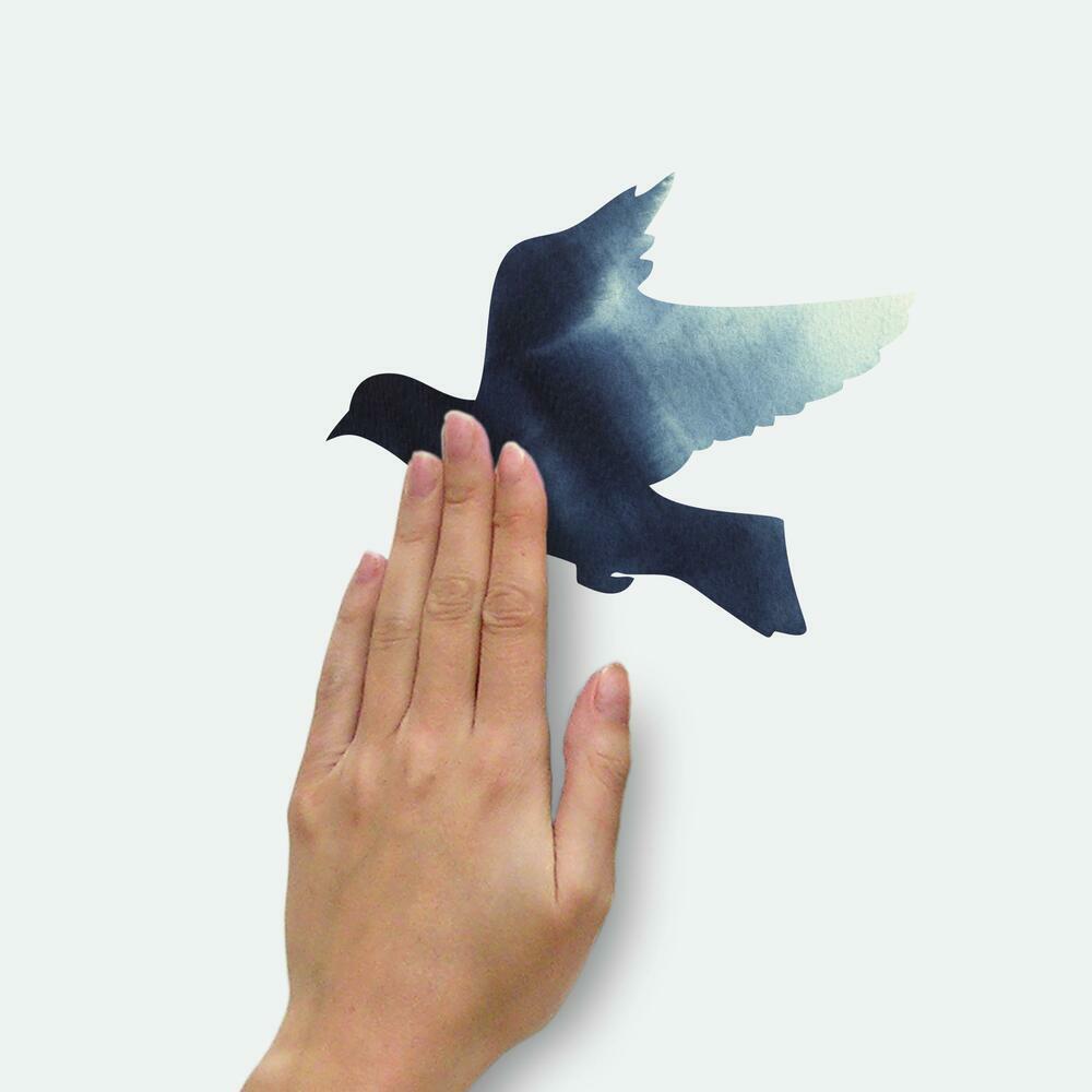 Birds in Flight Peel and Stick Giant Wall Decals Wall Decals RoomMates   