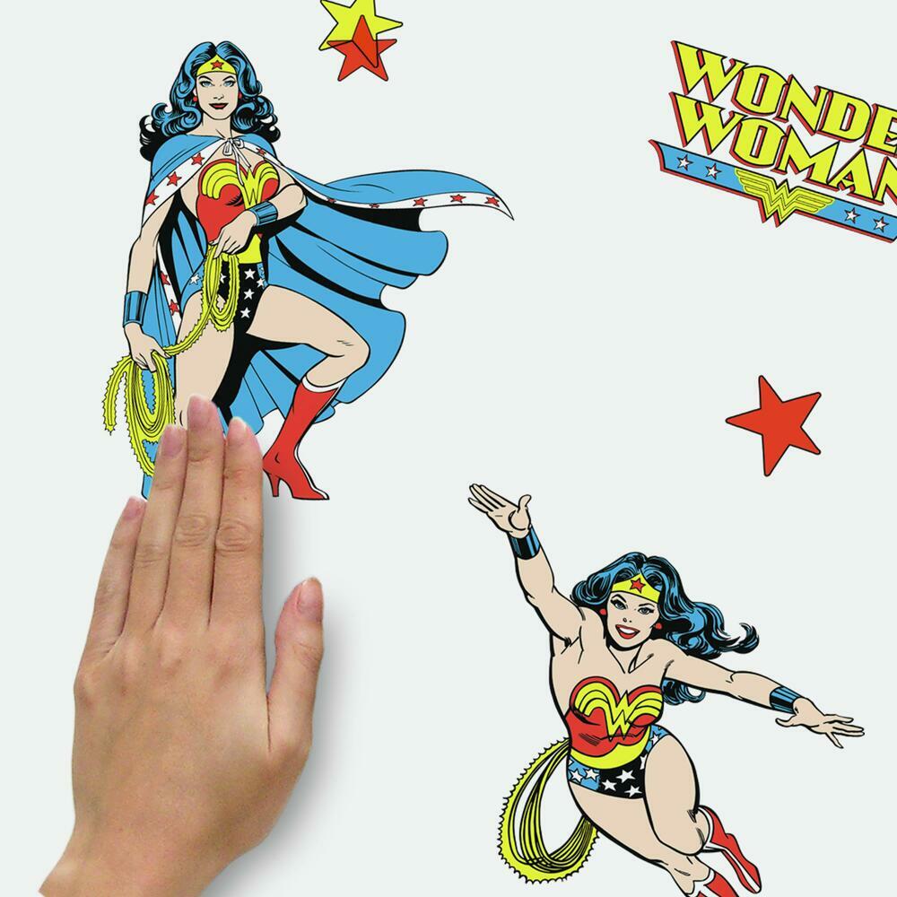 Wonder Woman Cartoon Peel and Stick Wall Decals Wall Decals RoomMates   