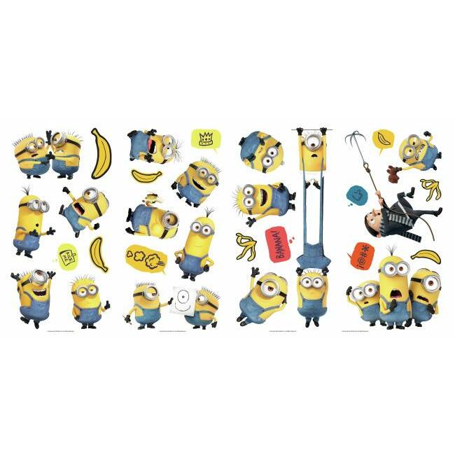 Minions: The Rise of Gru  Peel and Stick Wall Decals Wall Decals RoomMates   