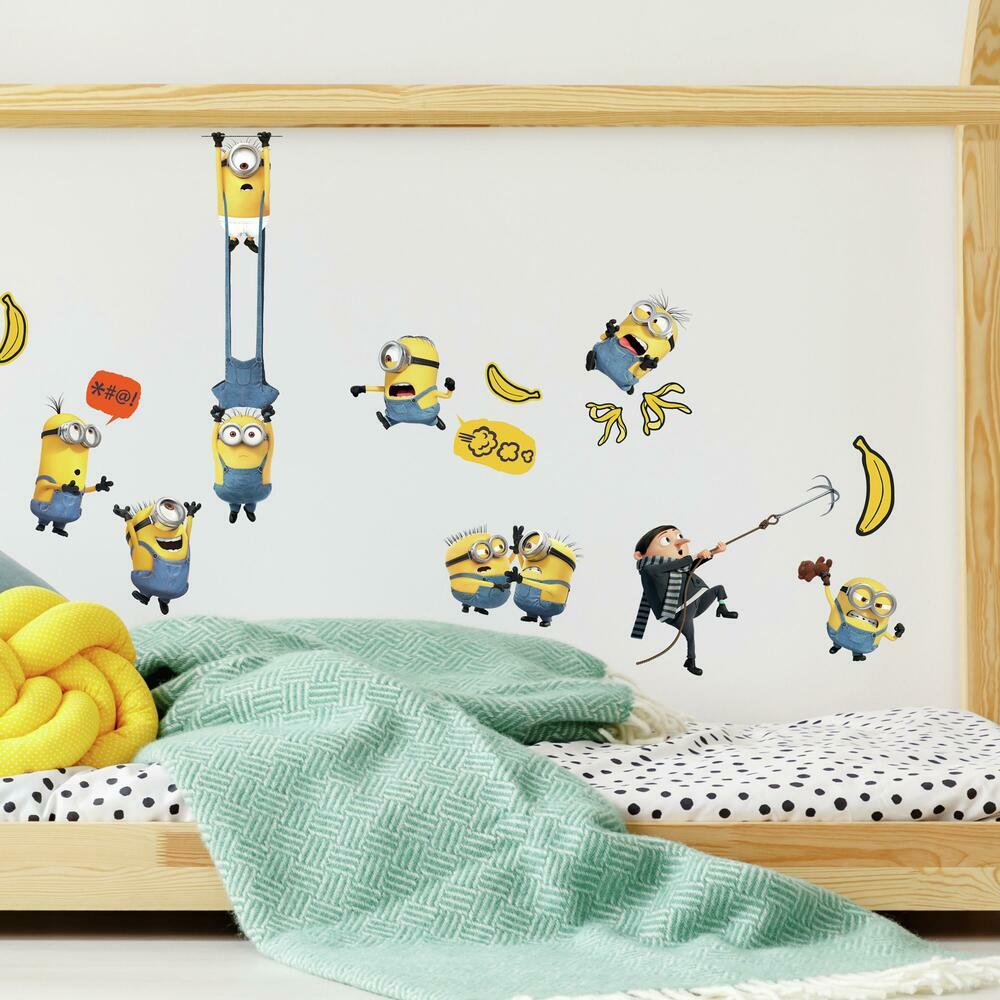 Minions: The Rise of Gru  Peel and Stick Wall Decals Wall Decals RoomMates   
