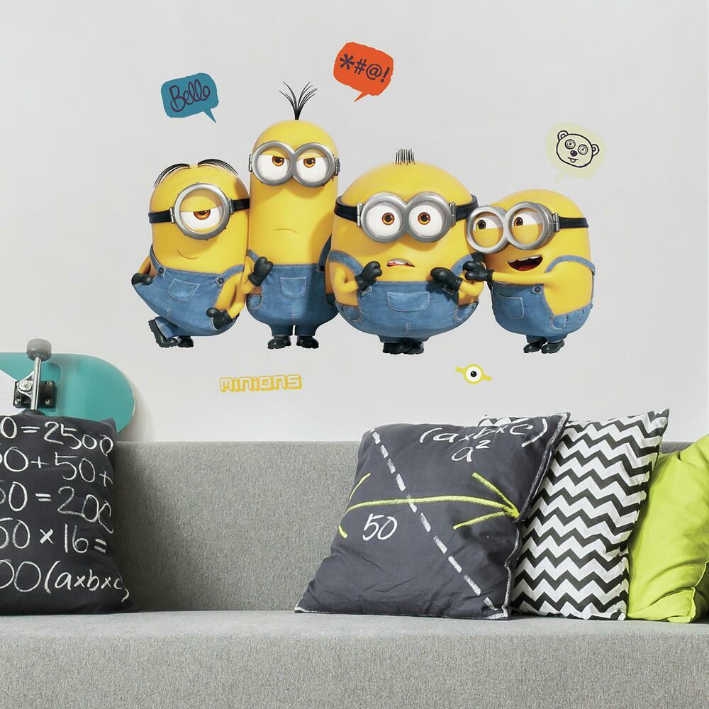 Minions: The Rise of Gru Giant Peel and Stick Wall Decals Wall Decals RoomMates   