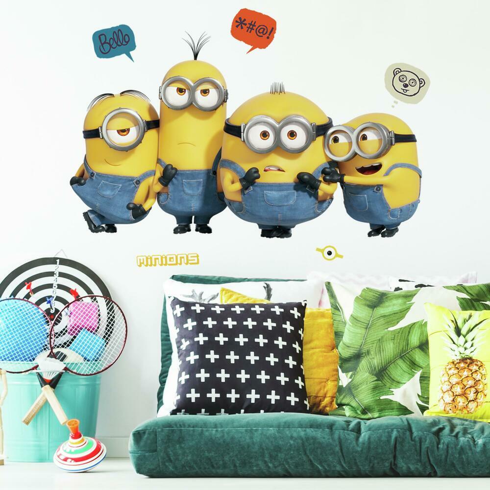 Minions: The Rise of Gru Giant Peel and Stick Wall Decals Wall Decals RoomMates   