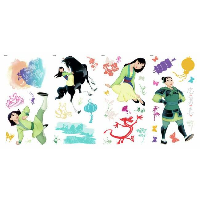 Mulan Peel and Stick Wall Decals Wall Decals RoomMates   