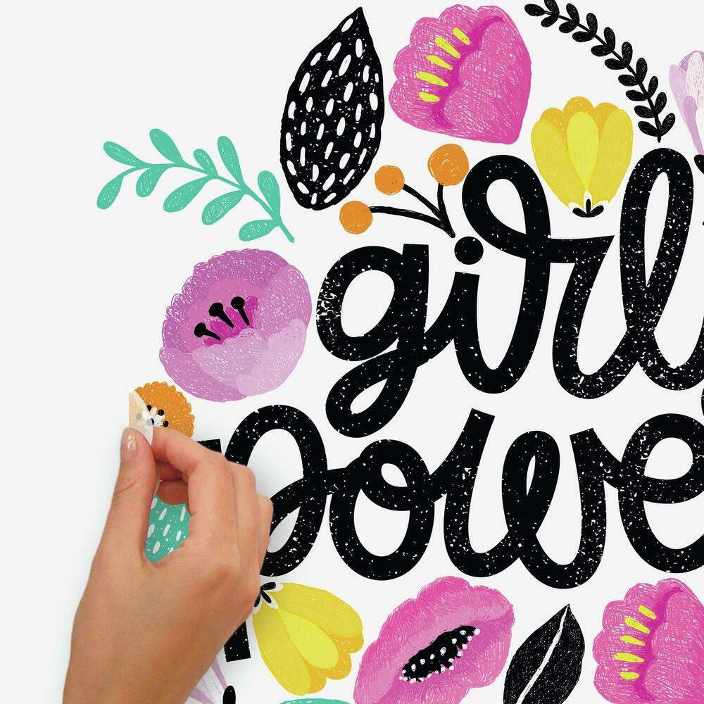 Girl Power Giant Wall Decals Wall Decals RoomMates   