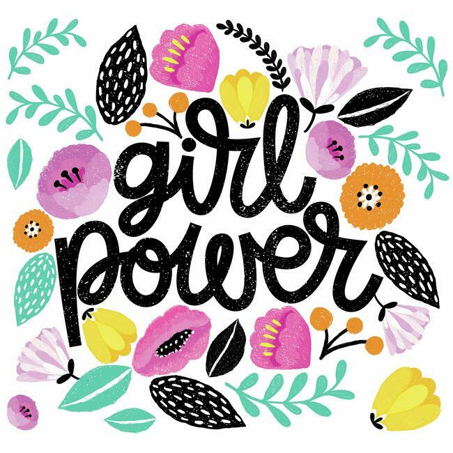 Girl Power Giant Wall Decals Wall Decals RoomMates   