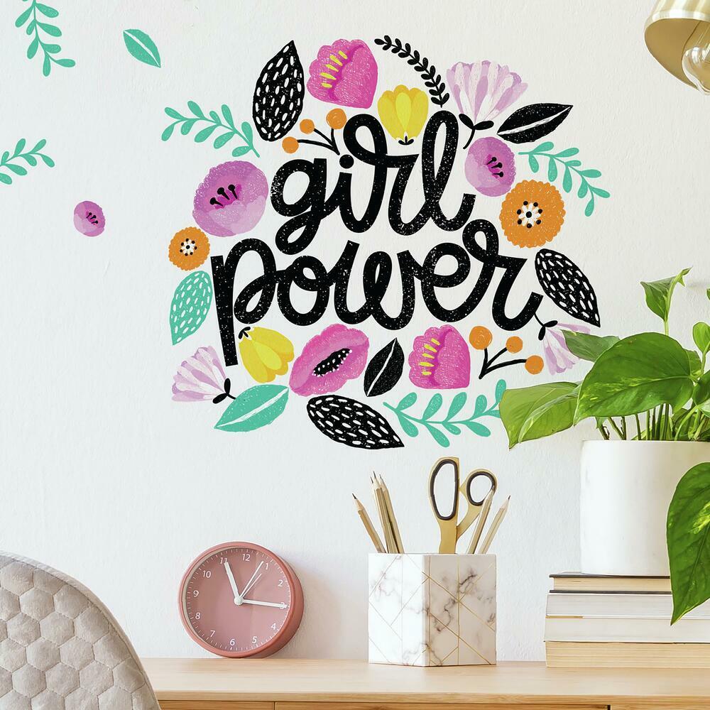 Girl Power Giant Wall Decals Wall Decals RoomMates   