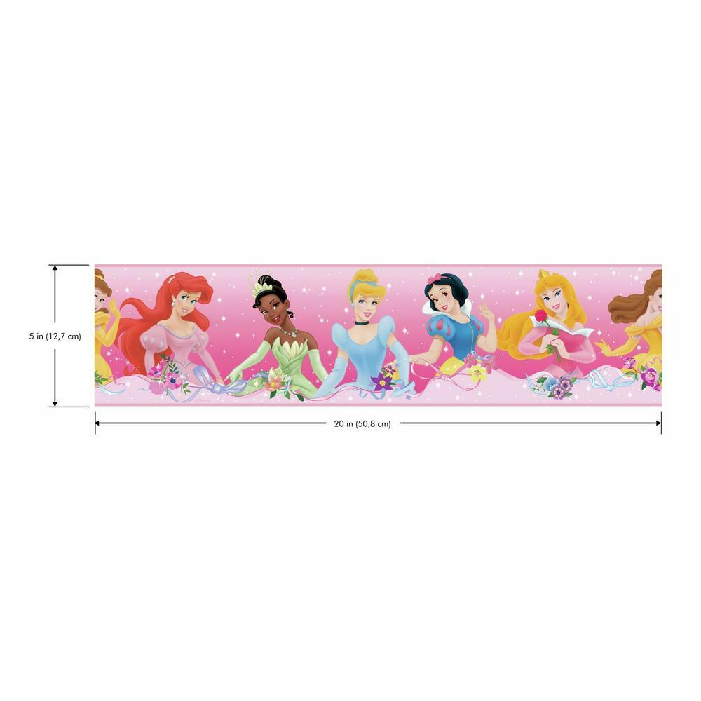 Disney Princess Dream From the Heart Peel and Stick Border Peel and Stick Borders RoomMates   