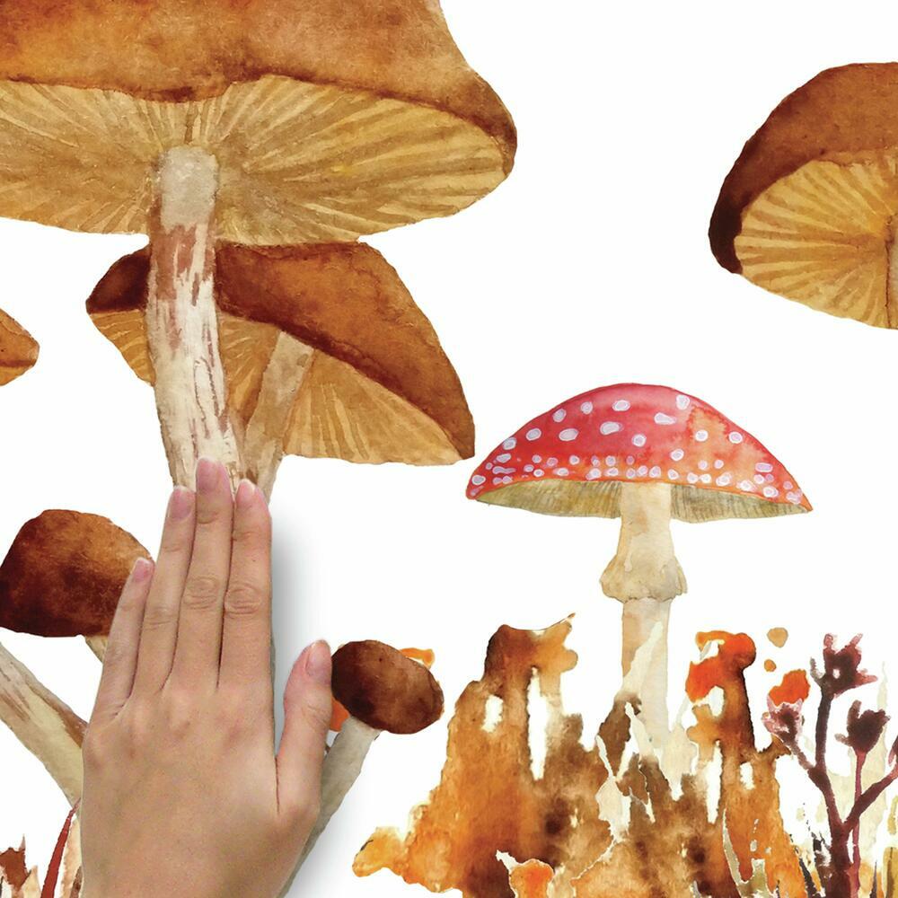 Mushroom Giant Peel and Stick Wall Decals Wall Decals RoomMates   