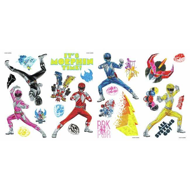 Power Rangers Peel and Stick Wall Decals Wall Decals RoomMates   