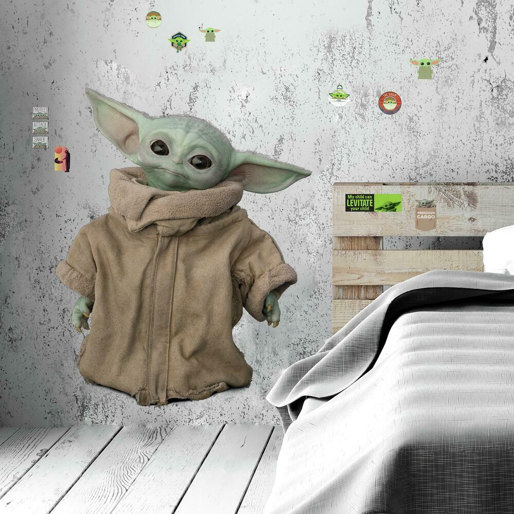 Star Wars The Mandalorian Grogu Peel and Stick Giant Wall Decals Wall Decals RoomMates   