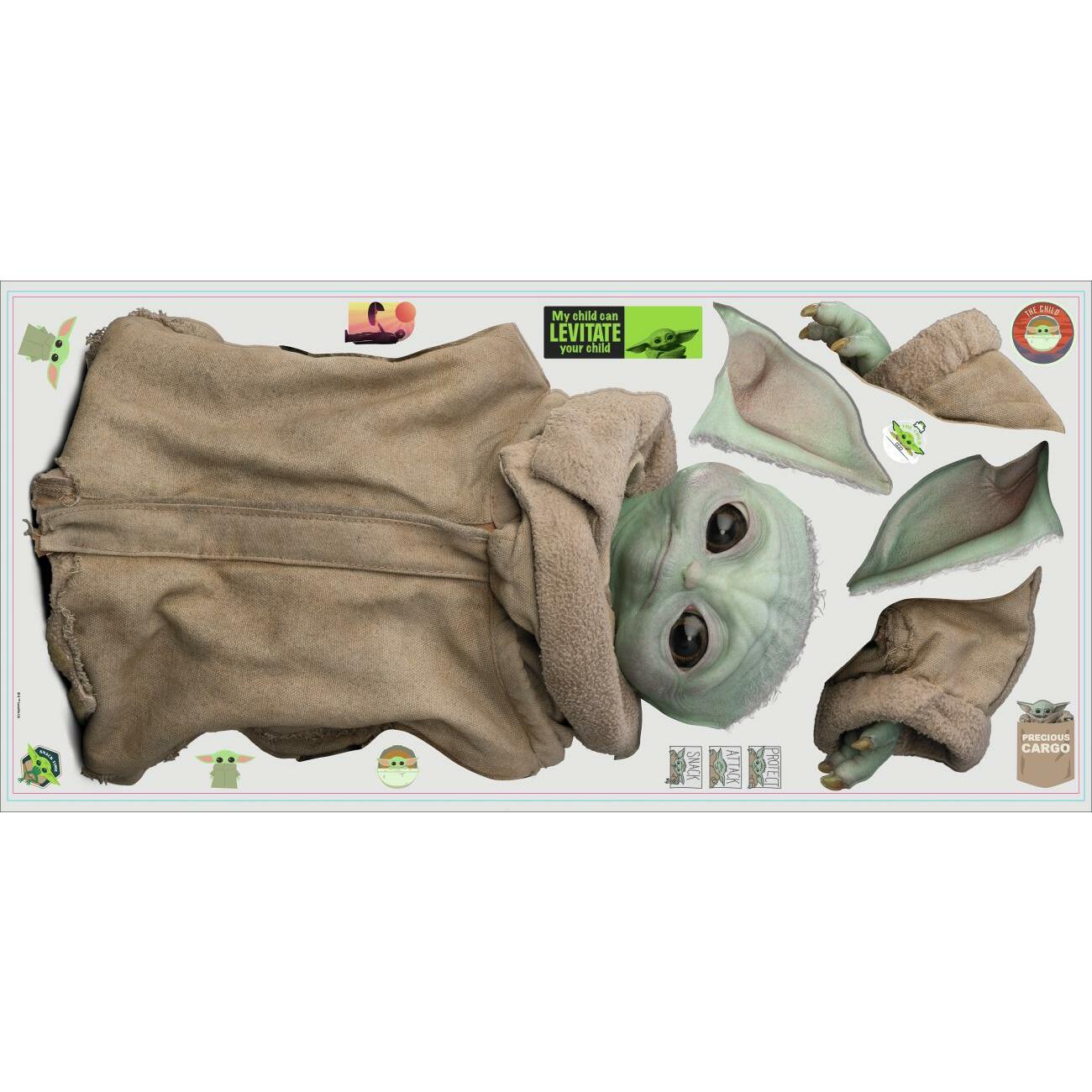 Star Wars The Mandalorian Grogu Peel and Stick Giant Wall Decals Wall Decals RoomMates   
