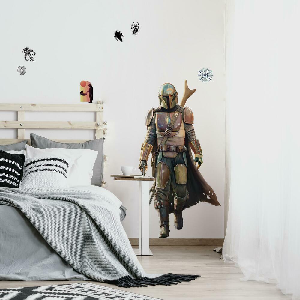 The Mandalorian Peel and Stick Giant Wall Decals Wall Decals RoomMates   