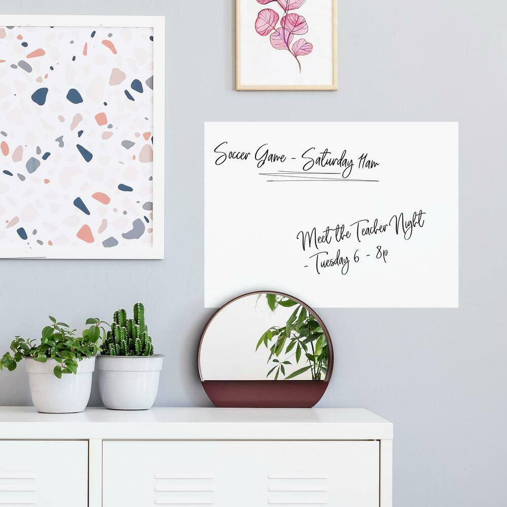 Basics Dry Erase Memo Board Peel and Stick Giant Wall Decal Wall Decals RoomMates   