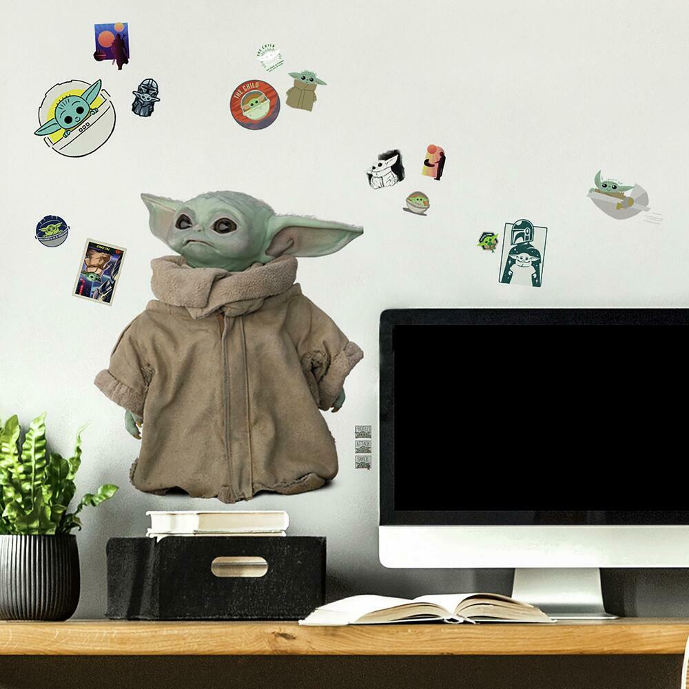 Star Wars The Mandalorian Grogu Peel and Stick Wall Decals Wall Decals RoomMates   