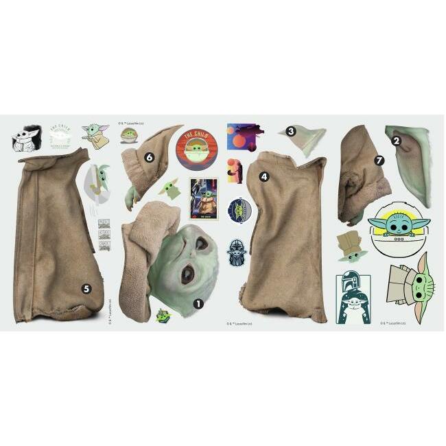 Star Wars The Mandalorian Grogu Peel and Stick Wall Decals Wall Decals RoomMates   