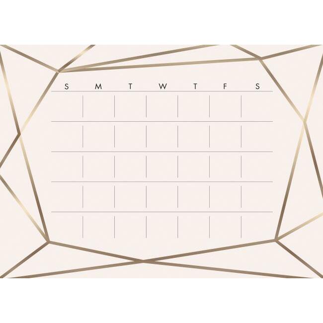 Blush Beauty Dry Erase Calendar Peel and Stick Giant Wall Decal Wall Decals RoomMates   