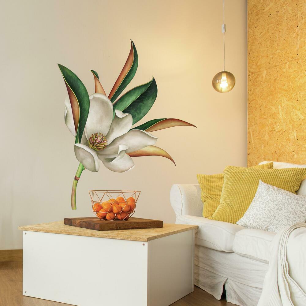 Vintage Magnolia Peel and Stick Giant Wall Decals Wall Decals RoomMates   