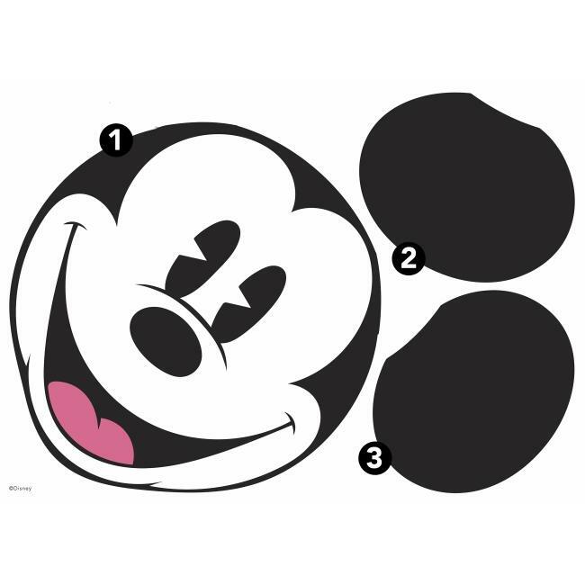 Classic Mickey Head XL Peel and Stick Wall Decal Wall Decals RoomMates   
