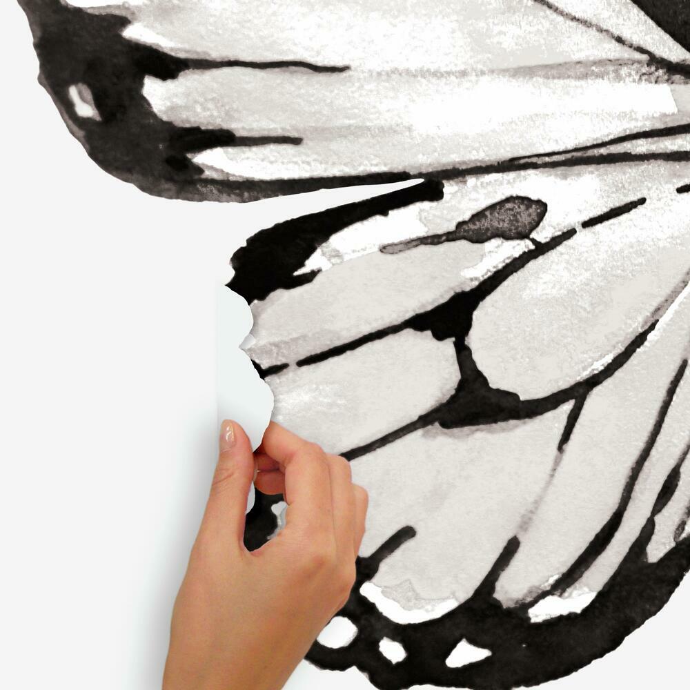 Watercolor Butterfly Peel and Stick Giant Wall Decals Wall Decals RoomMates   