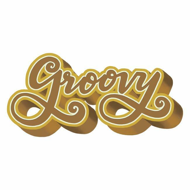 Groovy Retro Peel and Stick Giant Wall decals Wall Decals RoomMates   