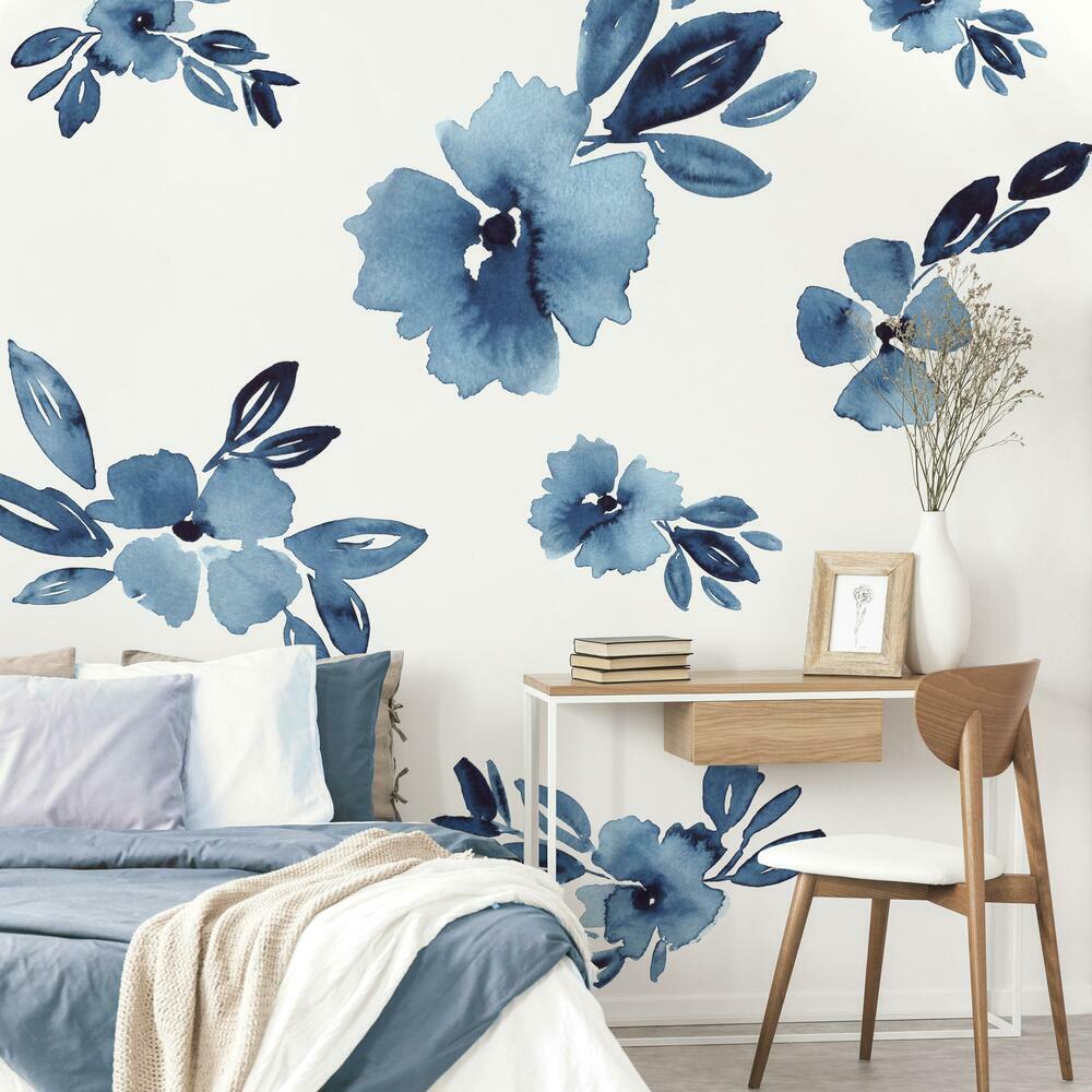 Clara Jean April Showers Flowers Peel and Stick Giant Wall Decals Wall Decals RoomMates   
