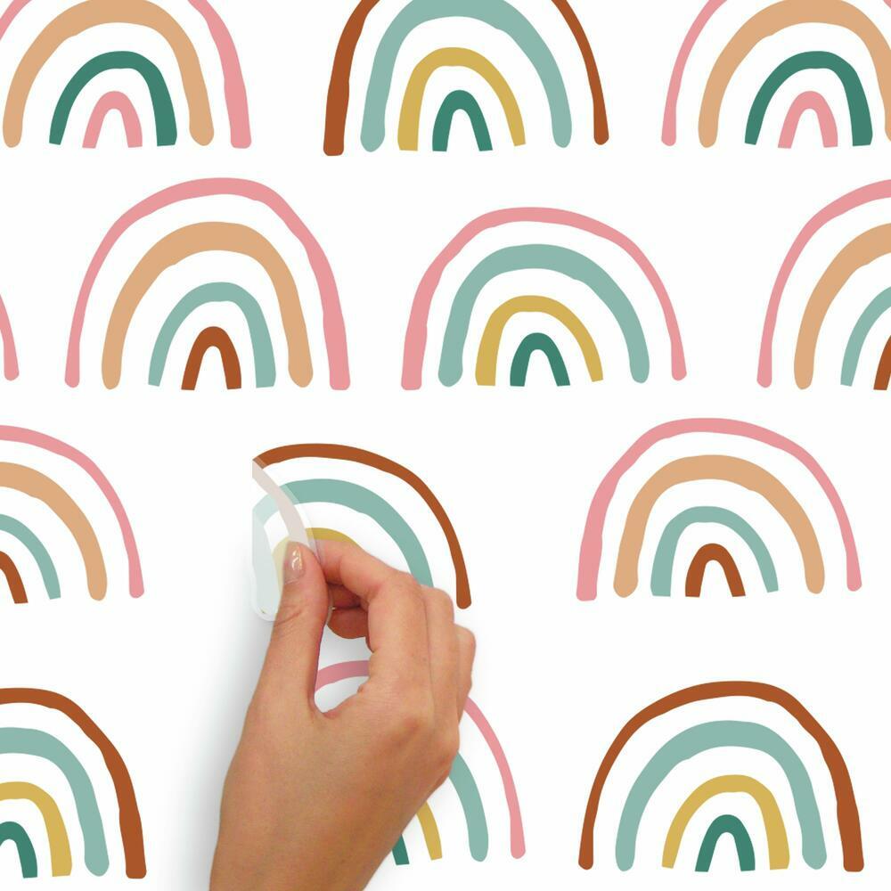Retro Rainbow Peel and Stick Wall Decals Wall Decals RoomMates   